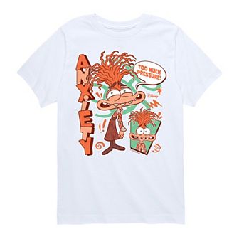 Disney / Pixar's Inside Out 2 Boys 8-20 Anxiety Too Much Pressure Graphic Tee