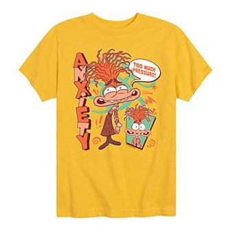 Disney / Pixar's Inside Out 2 Boys 8-20 Anxiety Too Much Pressure Graphic Tee