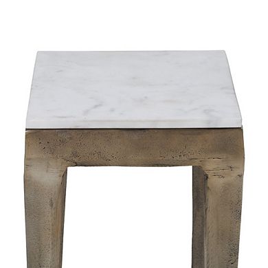 Renwil Abby Side Table In Cream Color