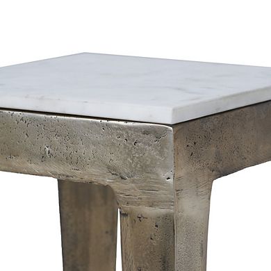 Renwil Abby Side Table In Cream Color