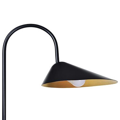 Renwil Forte 1 Light Matte Black Floor Lamp