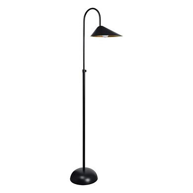 Renwil Forte 1 Light Matte Black Floor Lamp