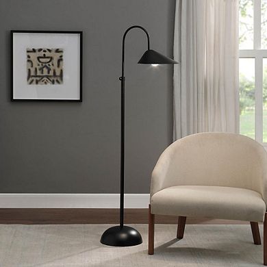 Renwil Forte 1 Light Matte Black Floor Lamp