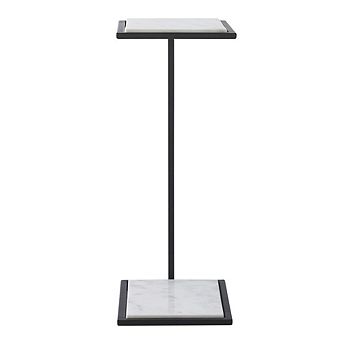 Renwil Danica Steel & Marble Side Table