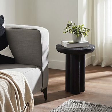Renwil Quintin Side Table In Black Color