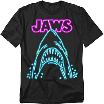 Big & Tall Jaws Neon Graphic Tee