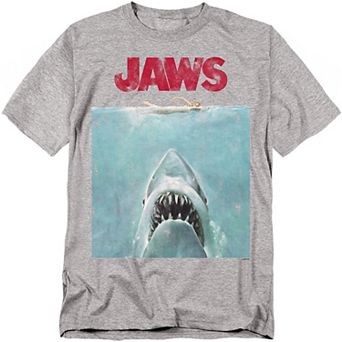 Big & Tall Jaws Movie Poster Graphic Tee