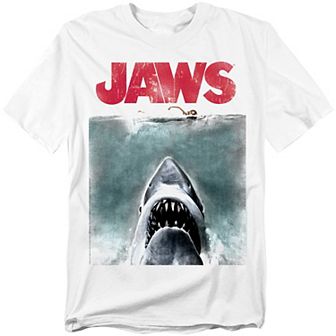 Big & Tall Jaws Vintage Poster Graphic Tee