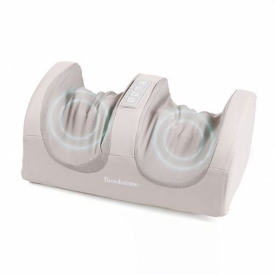 Brookstone Shiatsu Foot Massager with Heat & 20 Massage Nodes