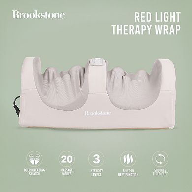 Brookstone Shiatsu Foot Massager with Heat & 20 Massage Nodes