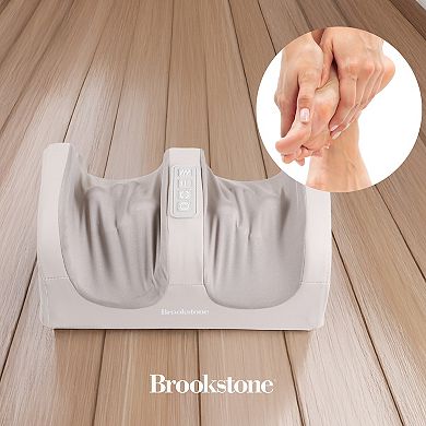 Brookstone Shiatsu Foot Massager with Heat & 20 Massage Nodes