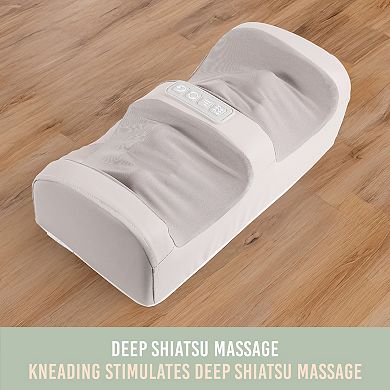 Brookstone Shiatsu Foot Massager with Heat & 20 Massage Nodes