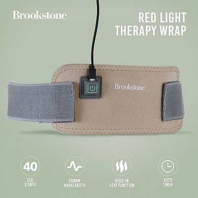Brookstone Cordless & Rechargeable Red Light Therapy Wrap