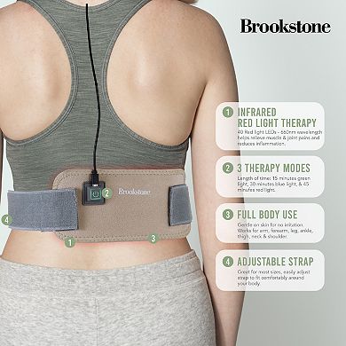 Brookstone Cordless & Rechargeable Red Light Therapy Wrap