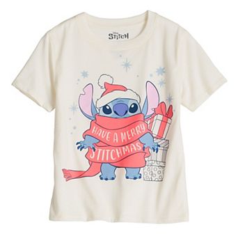 Girls 4-16 Disney's Lilo & Stitch "Have A Merry Stitchmas" Graphic Tee