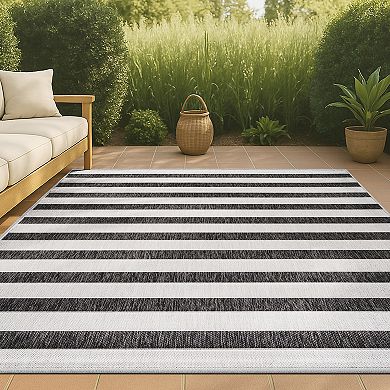 Aveiro Wide Stripe Indoor/Outdoor Area Rug