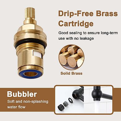 CASAINC 1.8 GPM Pot Filler Kitchen Faucet with 2 Handle