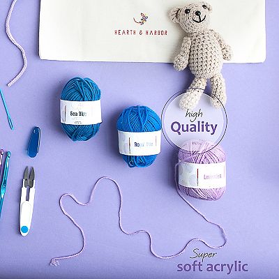 Hearth & Harbor 12 Pack Soft Yarn for Crocheting