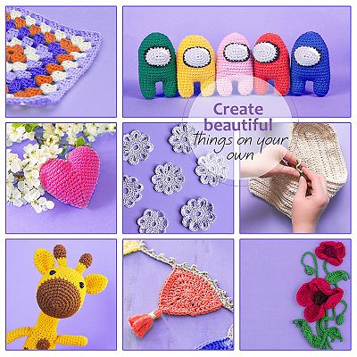 Hearth & Harbor 24 Pack Soft Yarn for Crocheting