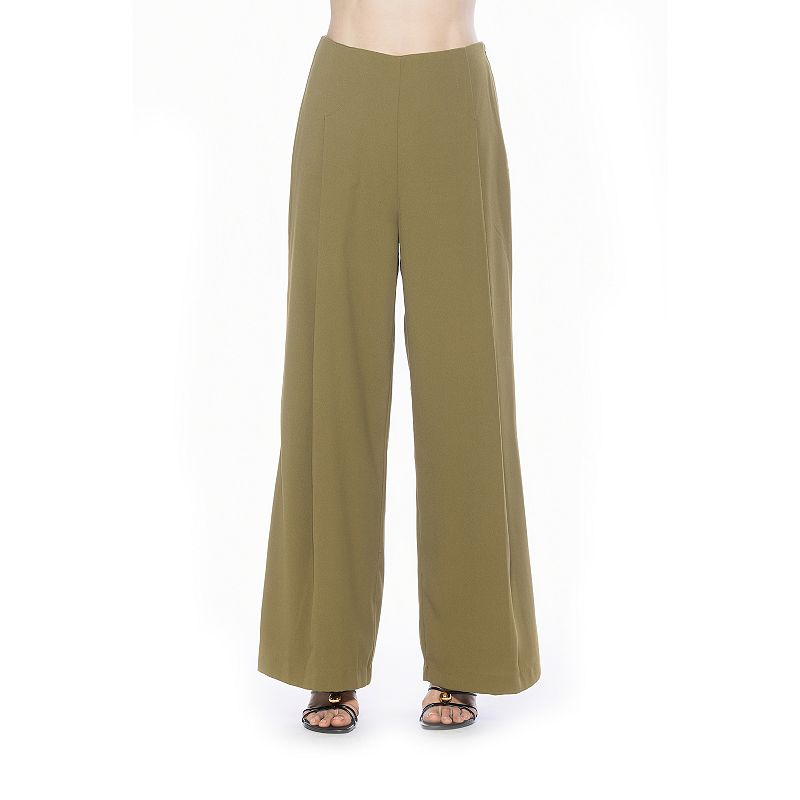 Women's ALEXIA ADMOR Elia Pleated Wide Leg Pants,