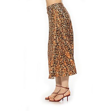 Women's ALEXIA ADMOR Flared Midi Skirt with Front Detail