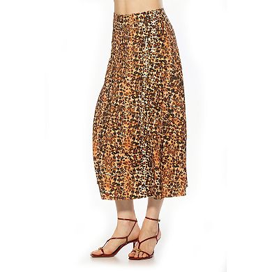 Women's ALEXIA ADMOR Flared Midi Skirt with Front Detail