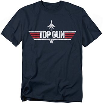 Big & Tall Top Gun Logo Blue Graphic Tee