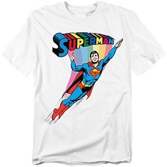 Big & Tall DC Comics Superman Retro Colorful Graphic Tee