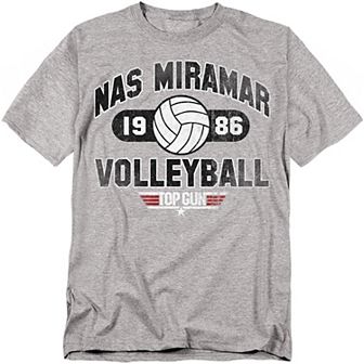 Big & Tall Top Gun NAS Miramar Volleyball Graphic Tee
