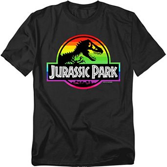 Big & Tall Jurassic Park Rainbow Logo Graphic Tee