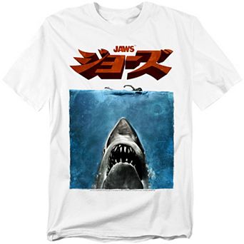 Big & Tall Jaws Japanese Poster Graphic Tee