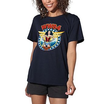 Juniors' DC Comics Wonder Woman 1984 Wings Logo Loose Fit Graphic Tee