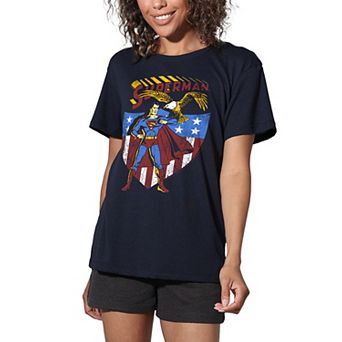 Juniors' DC Comics Superman Loose Fit Graphic Tee