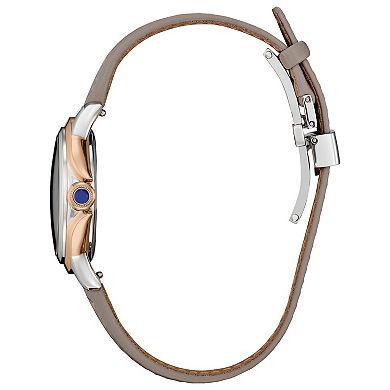 Citizen Women's Rosetone Stainless Leather Strap Watch
