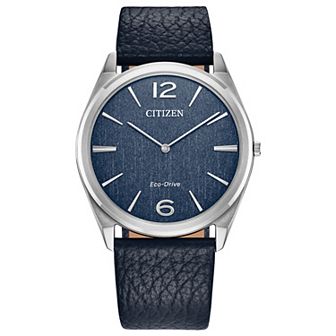 Citizen Eco-Drive Men's Leather Strap Watch