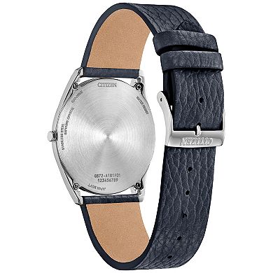 Citizen Eco-Drive Men's Leather Strap Watch