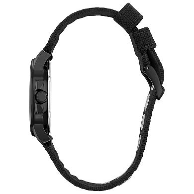 Citizen Men's Black Ion-Plated Nylon Strap Watch