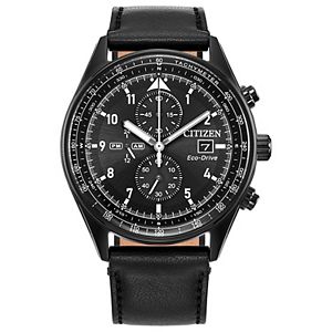 Citizen Men's Eco-Drive Titanium Black Chronograph Dial Black