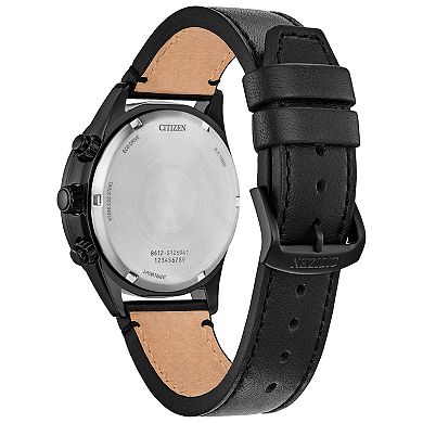 Citizen Men's Chronograph Leather Strap Watch