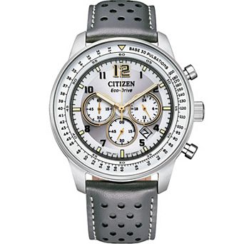 Citizen Men's Chronograph Leather Strap Watch