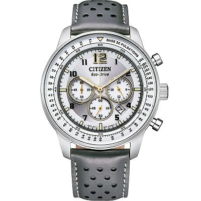 Citizen Men's 44mm Chronograph Leather Strap Watch - CA4500-24H