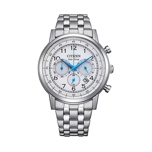 Citizen Men's 43mm Chronograph Stainless Steel Bracelet Watch