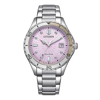Citizen Women's Stainless Steel Bracelet Watch with Crystal Accents - FE6170-88X