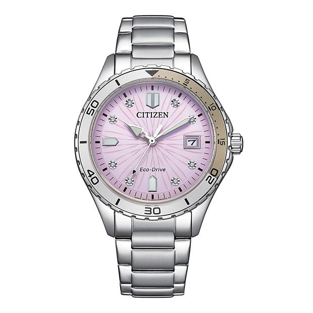 Citizen Women's Stainless Steel Bracelet Watch with Crystal