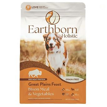 Earthborn Holistic Great Plains Feast Bison Meal & Vegetables Grain-free Dry Dog Food - 4 Lbs