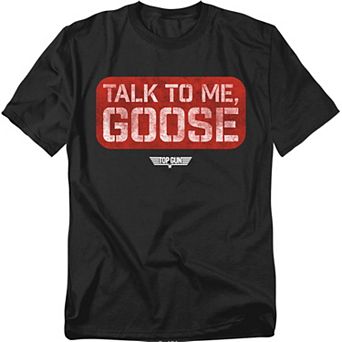 Big & Tall Top Gun Talk To Me Goose Graphic Tee