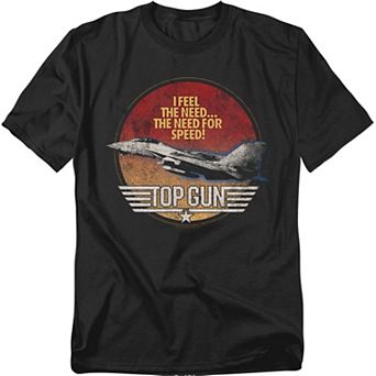 Big & Tall Top Gun I Feel The Need Graphic Tee