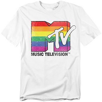 Big & Tall MTV Rainbow Pride Logo Graphic Tee