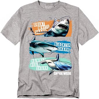 Big & Tall Shark Week Shark Stripes Graphic Tee