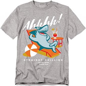 Big & Tall Shark Week Straight Chilling Graphic Tee